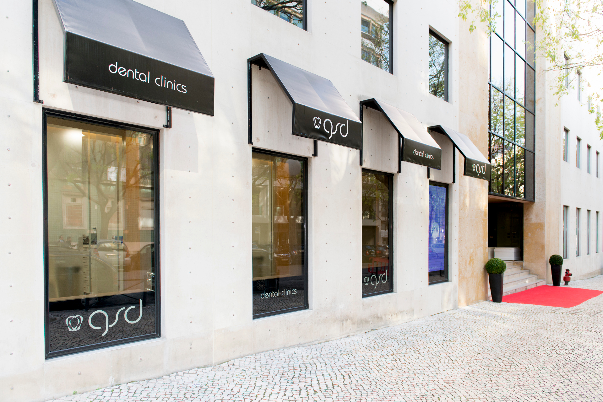 Fachada da GSD Dental Clinics em Lisboa